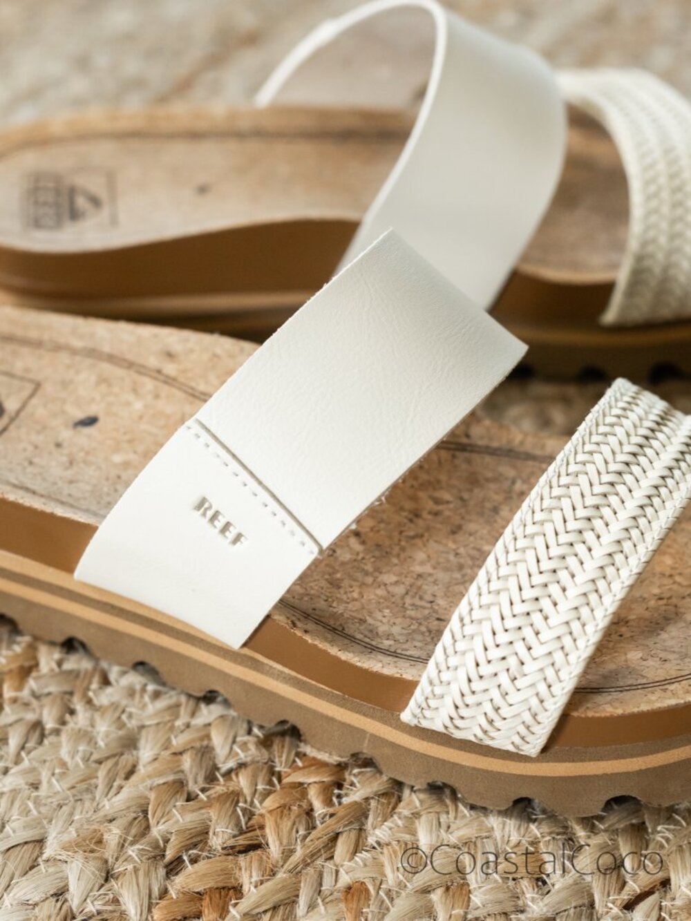 Reef Women's Cushion Vista Hi Sandal Size 9 Slide Summer Resortwear Coastal Boho - Picture 6 of 11